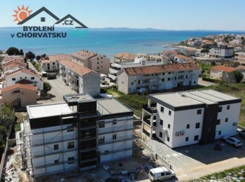 Nové apartmány blízko moře u Zadaru